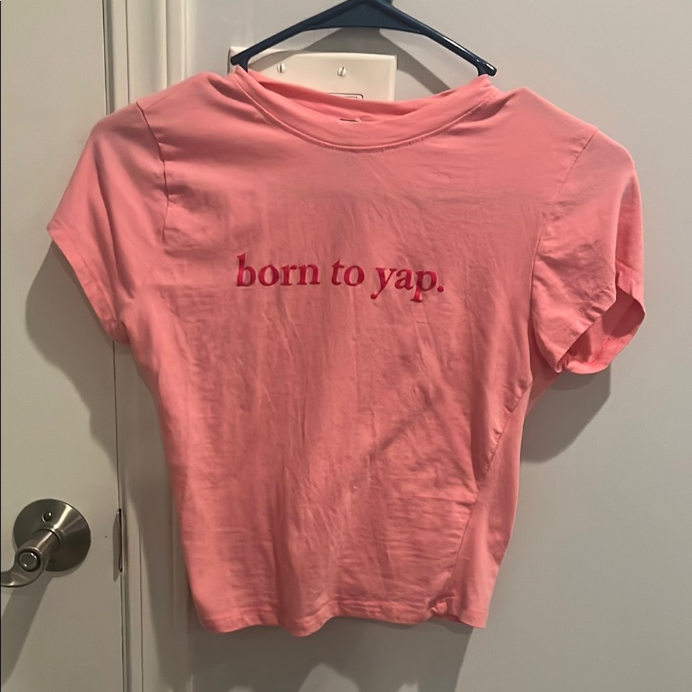 Windsor Pink Crop Relaxed Tee